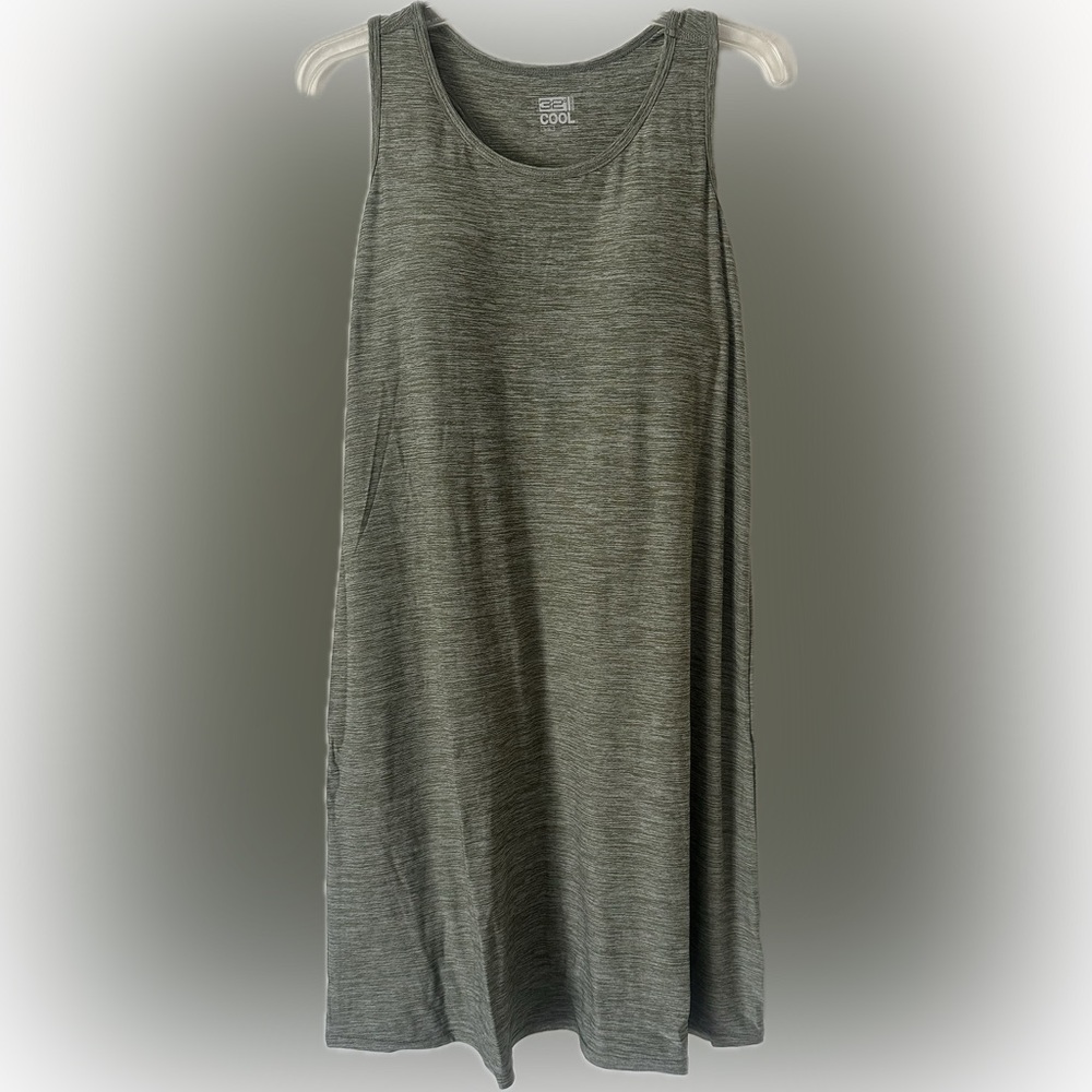 32 Degrees Khaki Green Sleeveless Mini Dress